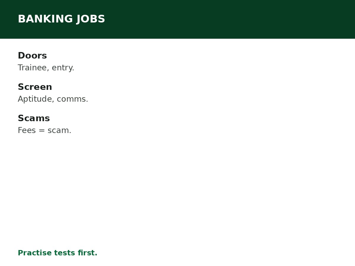 Banking Jobs for Fresh Graduates process graphic