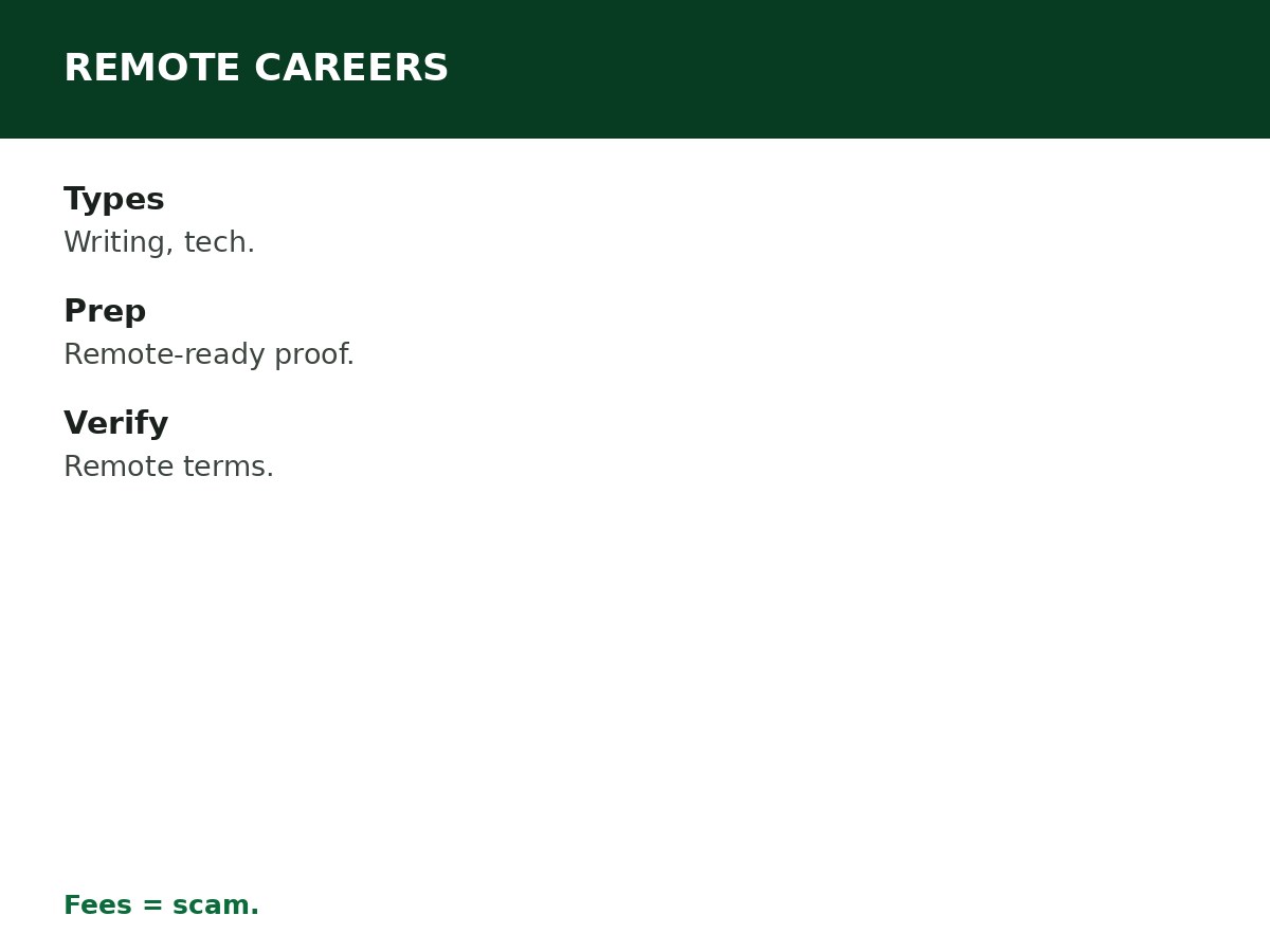 Best Careers That Allow Remote Work process graphic