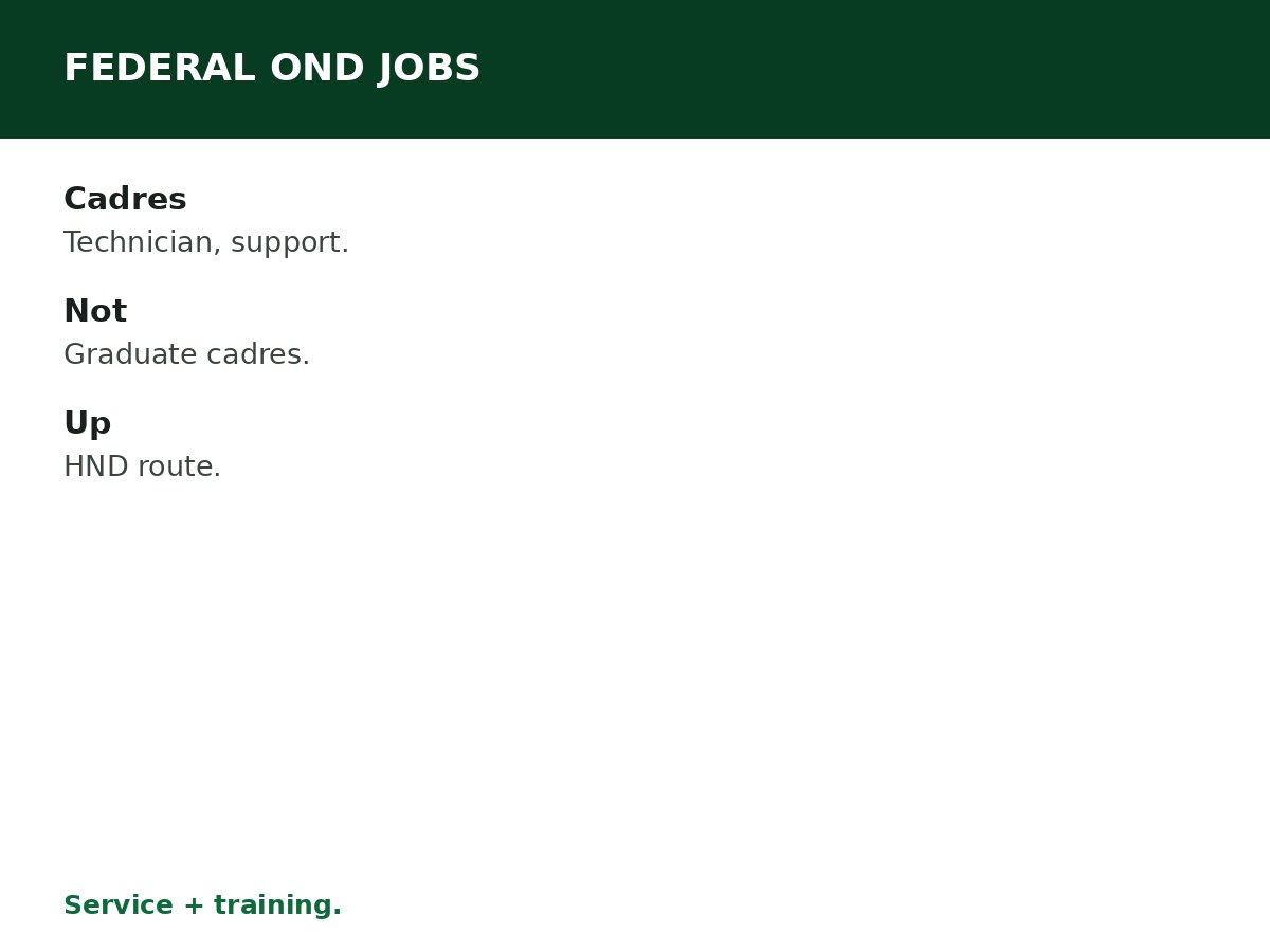Federal Government Jobs for OND Holders process graphic
