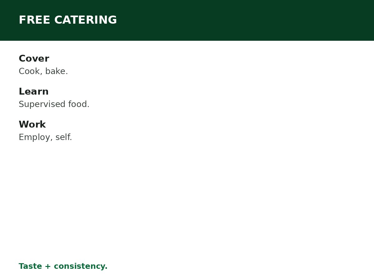 Free Catering Training in Nigeria process graphic