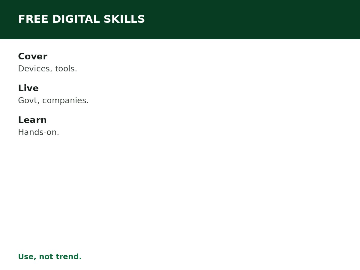 Free Digital Skills Training in Nigeria process graphic