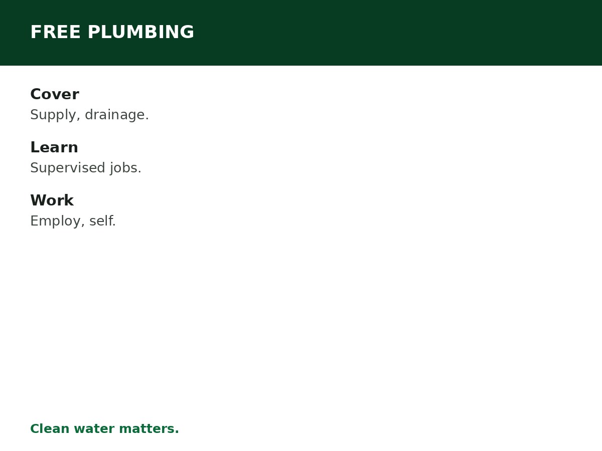 Free Plumbing Training in Nigeria process graphic