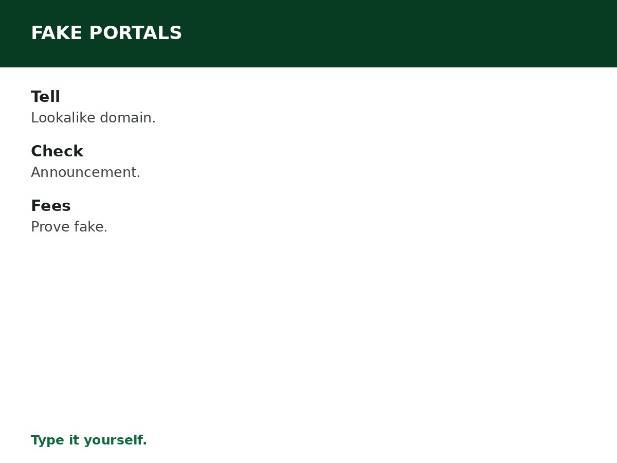 How to Avoid Fake Government Recruitment Portals process graphic