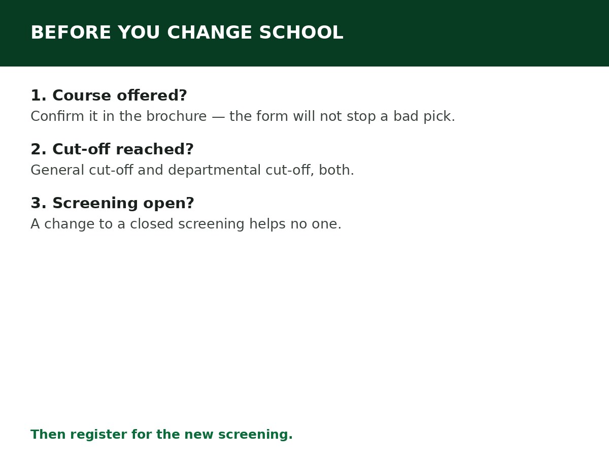 How to Change Institution on JAMB Portal process graphic