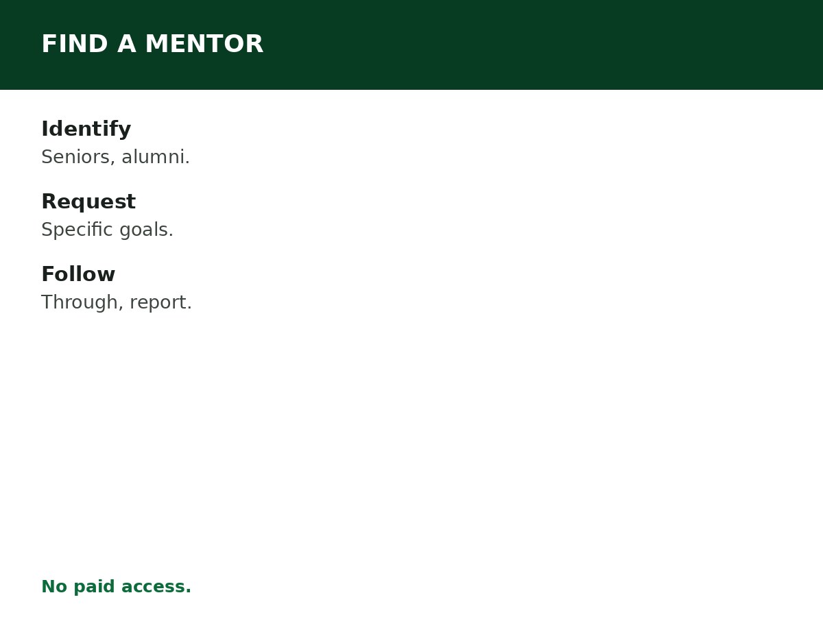 How to Find a Mentor in Nigeria process graphic