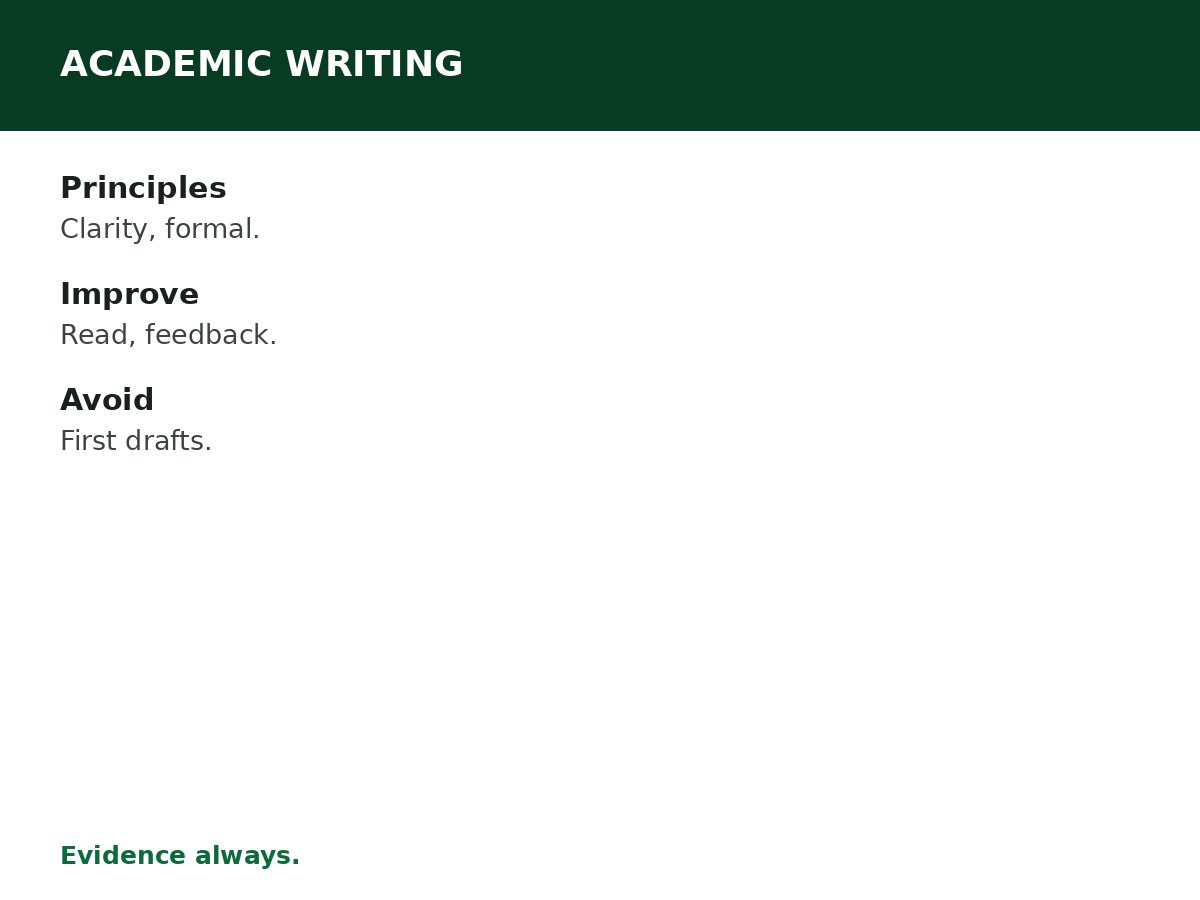 How to Improve Your Academic Writing process graphic