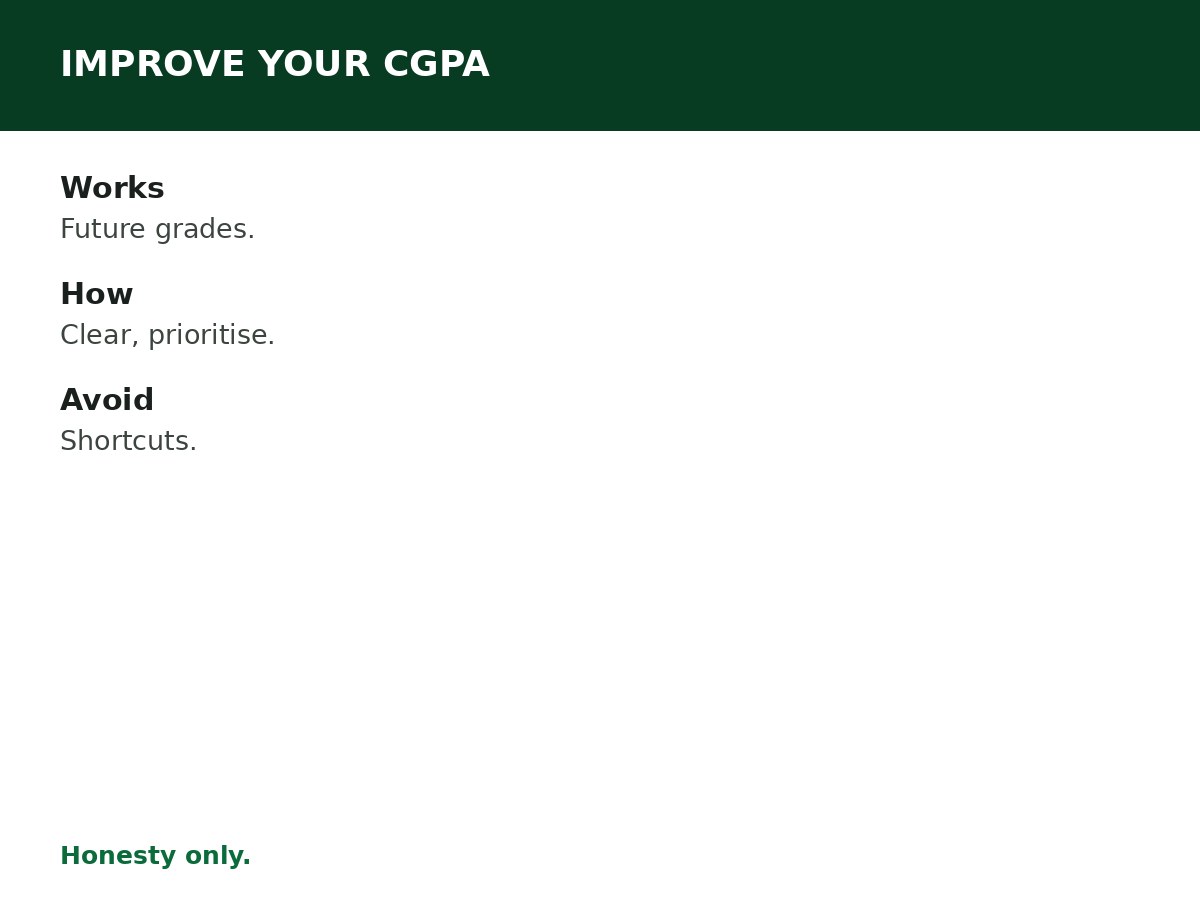 How to Improve Your CGPA process graphic