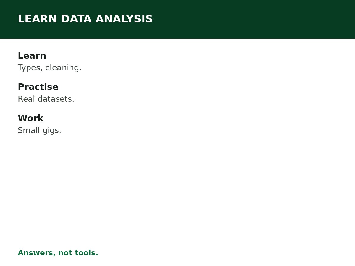 How to Learn Data Analysis in Nigeria process graphic