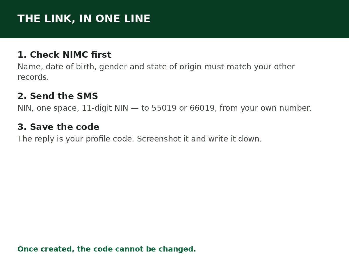 How to Link NIN to JAMB Profile (The SMS That Does It) process graphic
