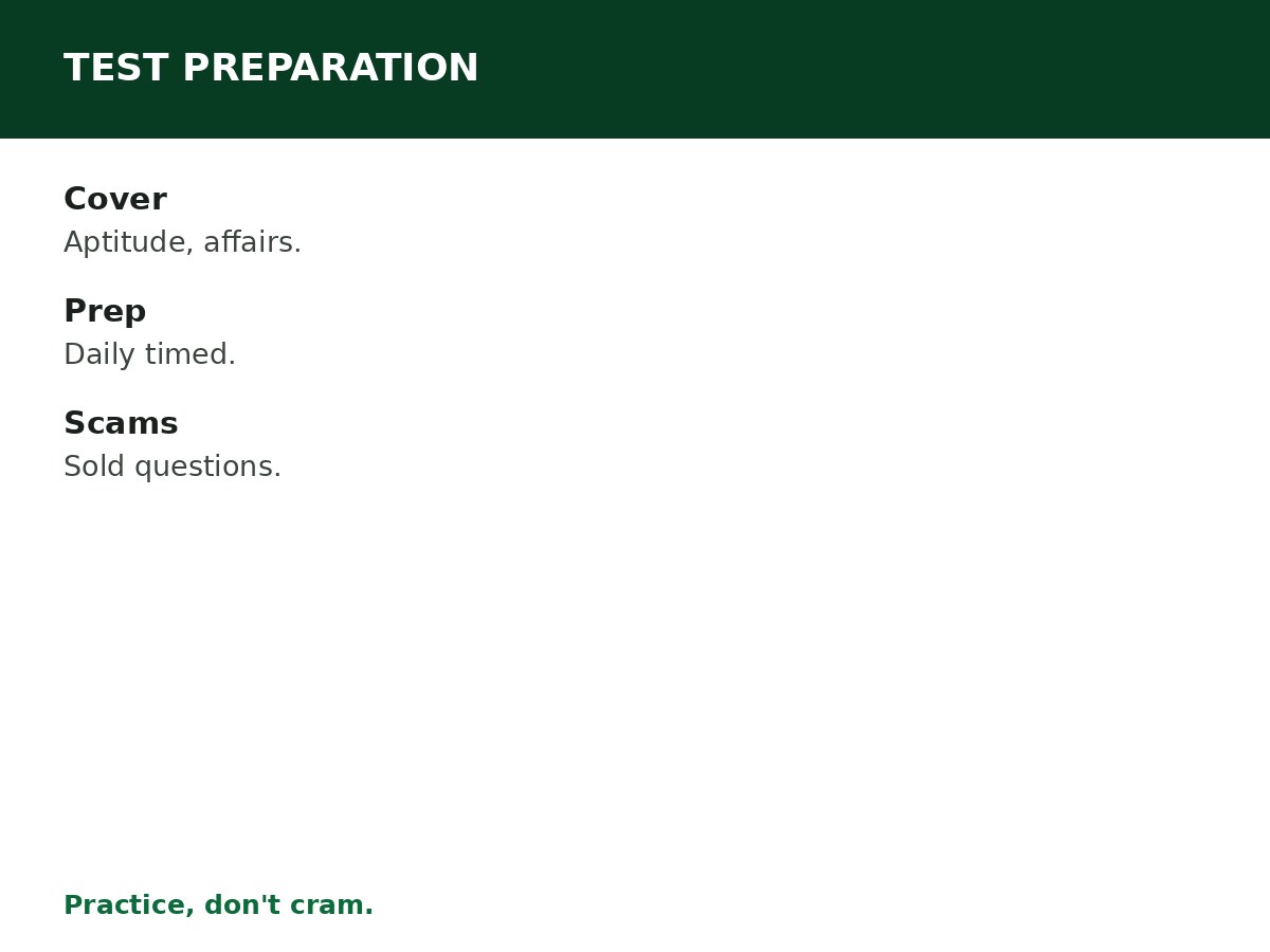 How to Prepare for Government Recruitment Tests process graphic