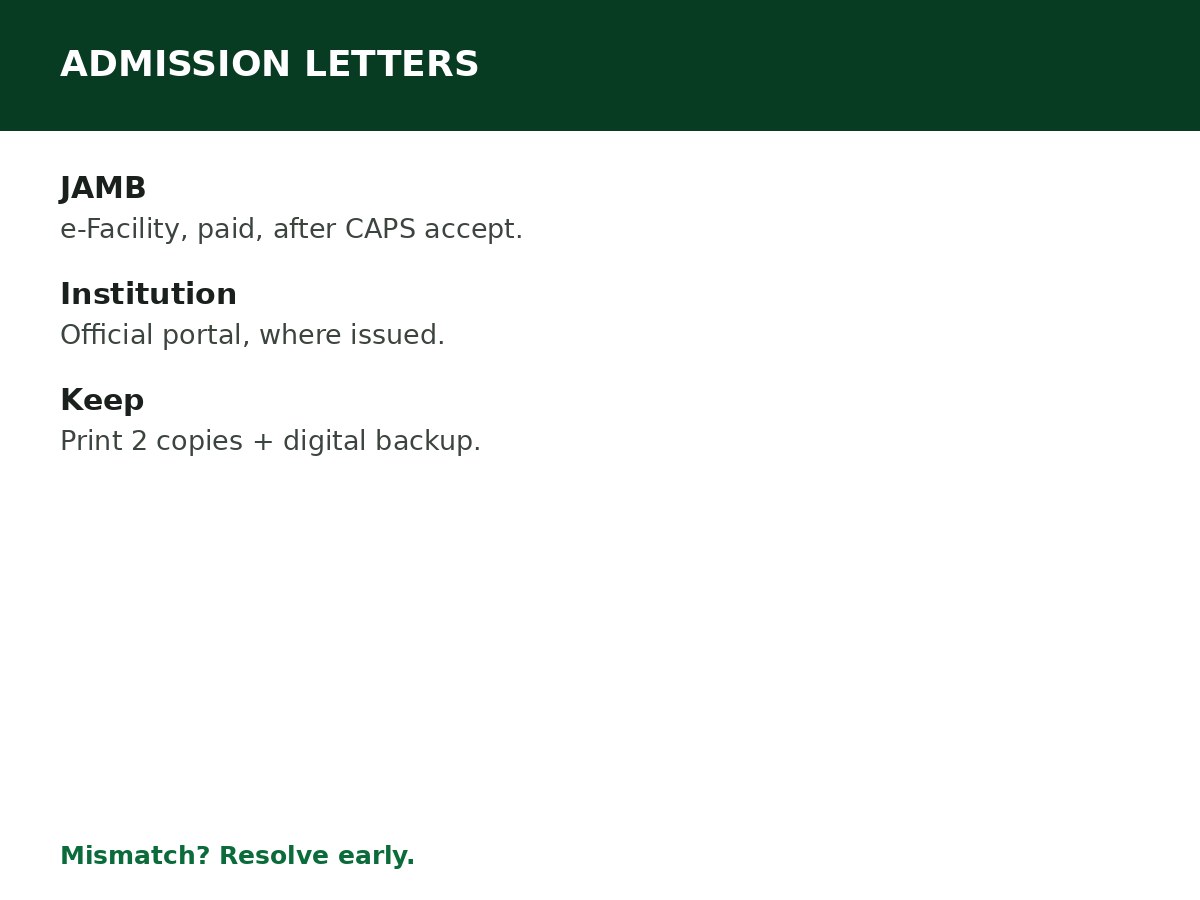 How to Print University Admission Letter process graphic