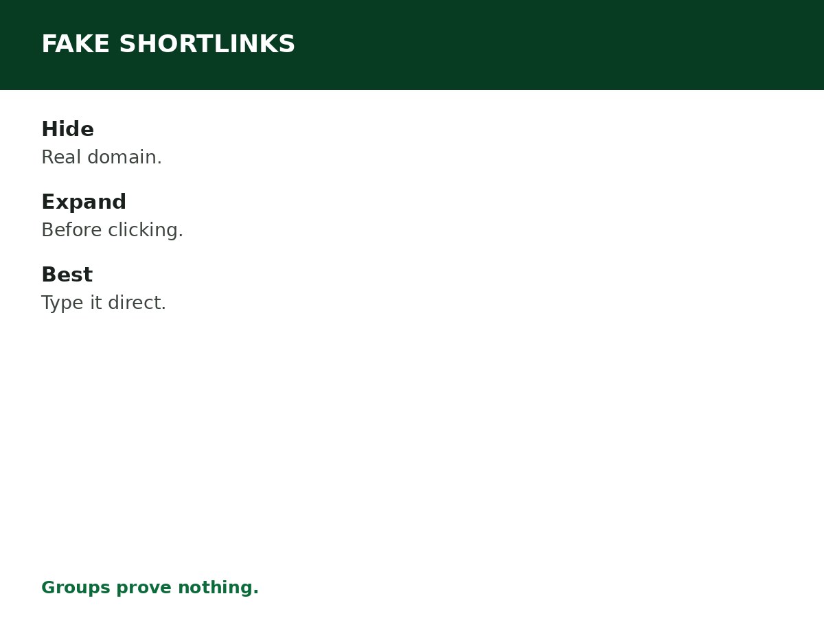 How to Spot Fake Recruitment Shortlinks process graphic