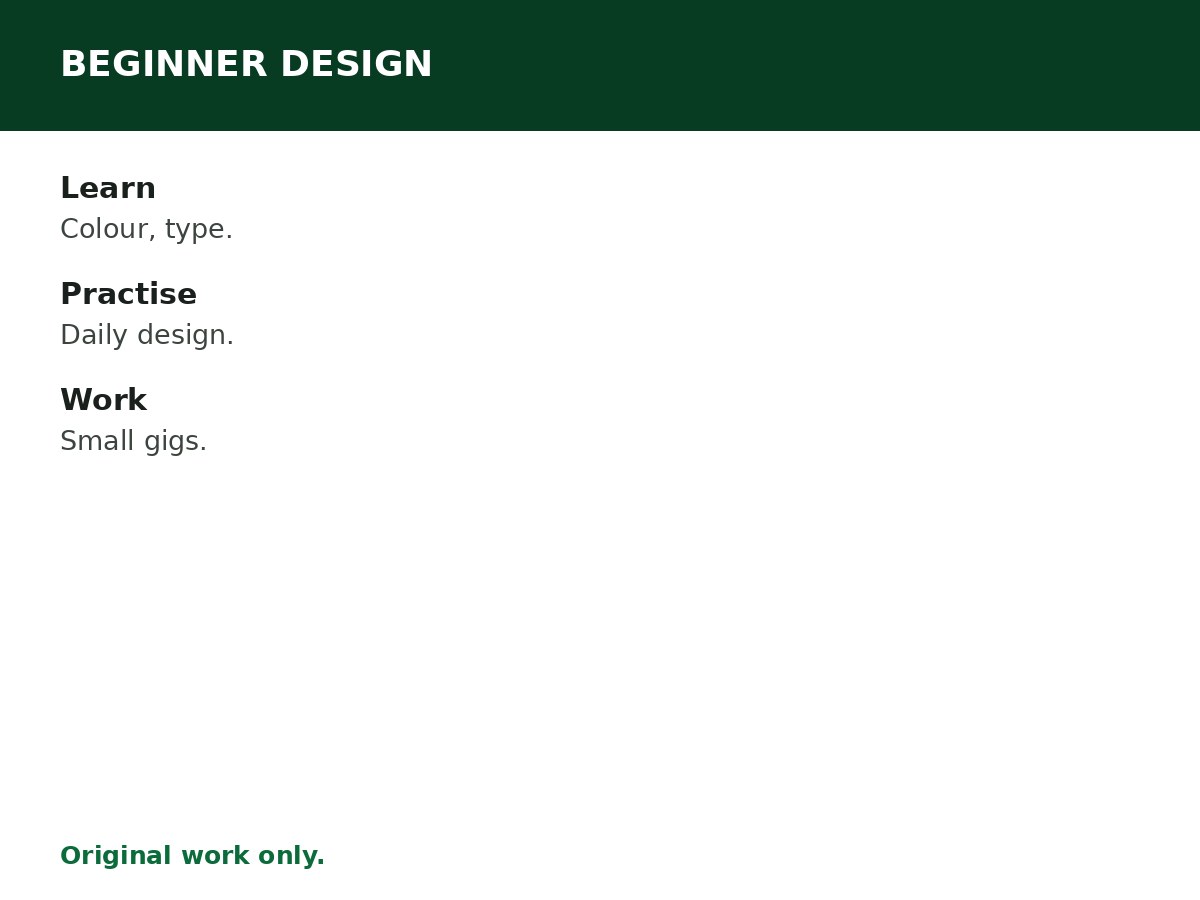 How to Start as a Beginner Graphic Designer process graphic