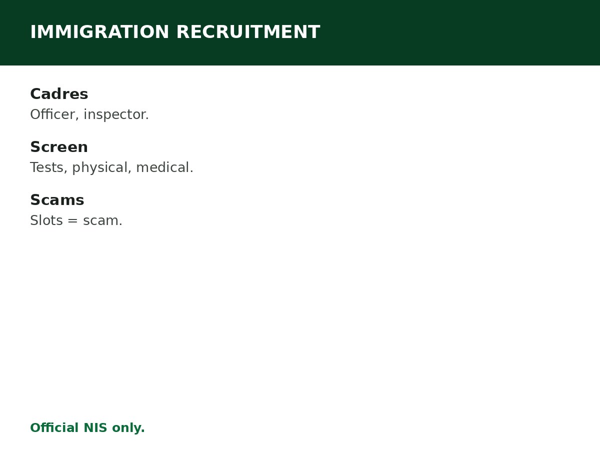 Immigration Recruitment Guide process graphic