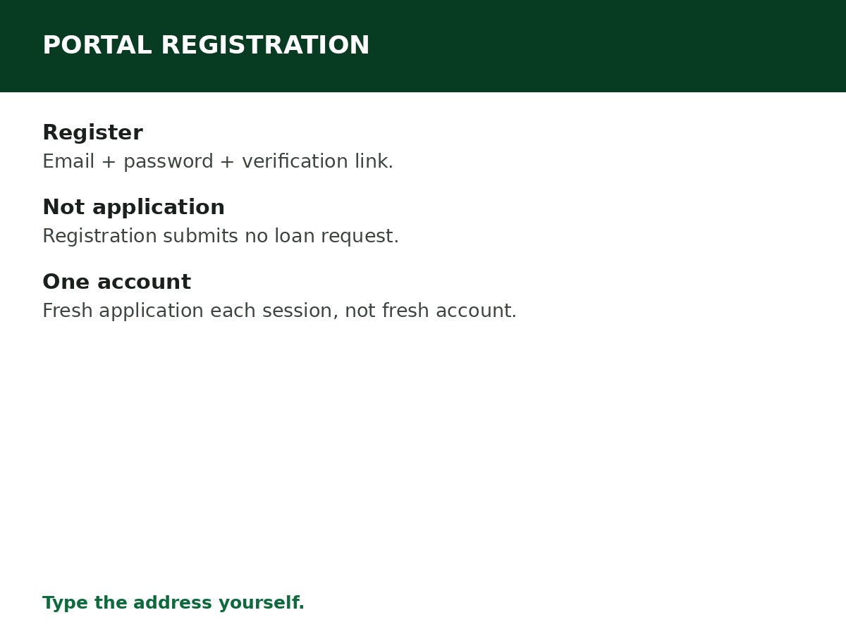 NELFUND Application Portal: How to Register process graphic