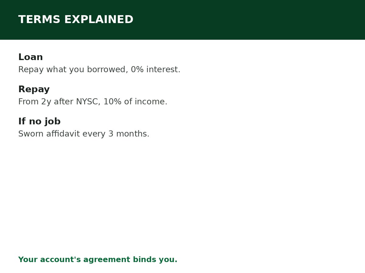 NELFUND Terms and Conditions Explained process graphic