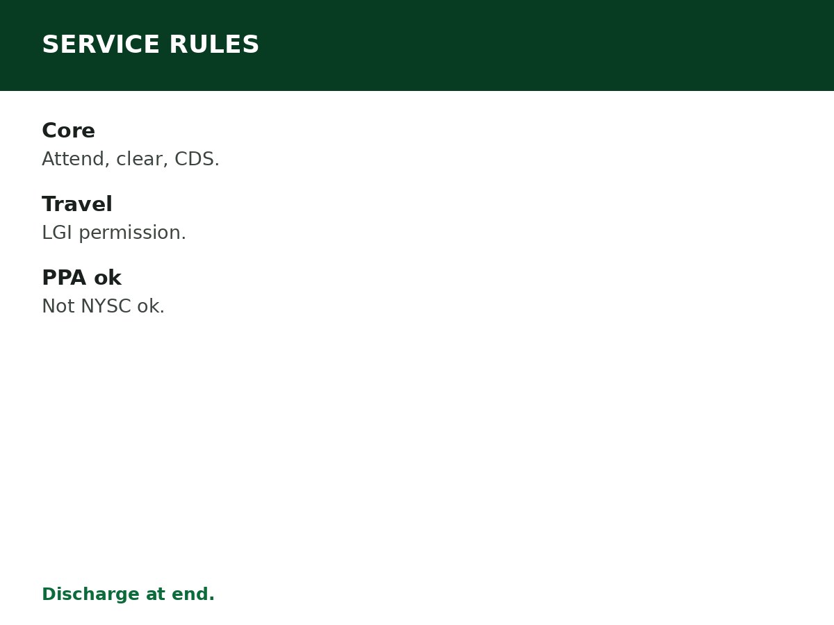 NYSC Service Year Rules You Should Know process graphic