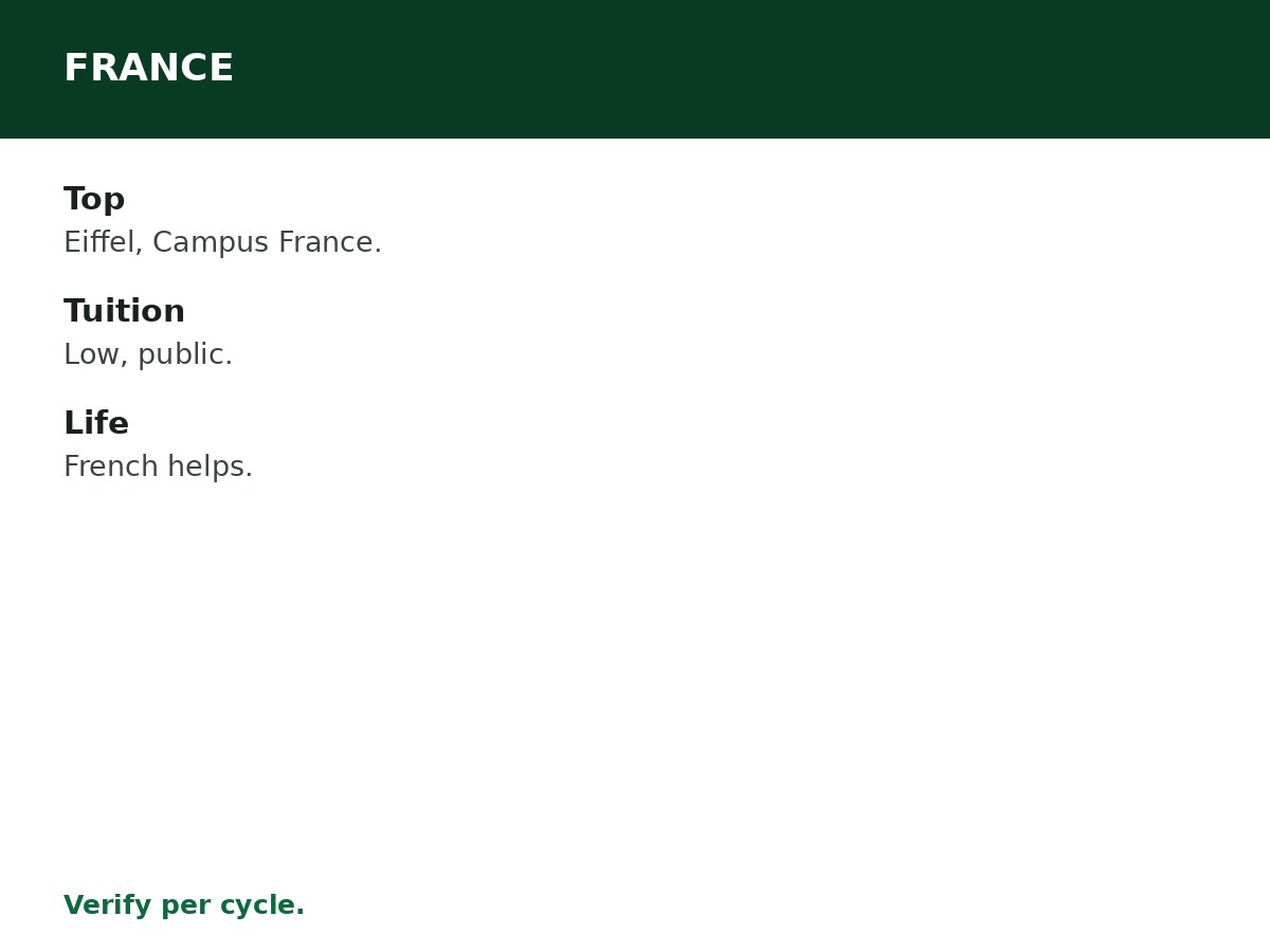 Scholarships for Nigerian Students in France process graphic