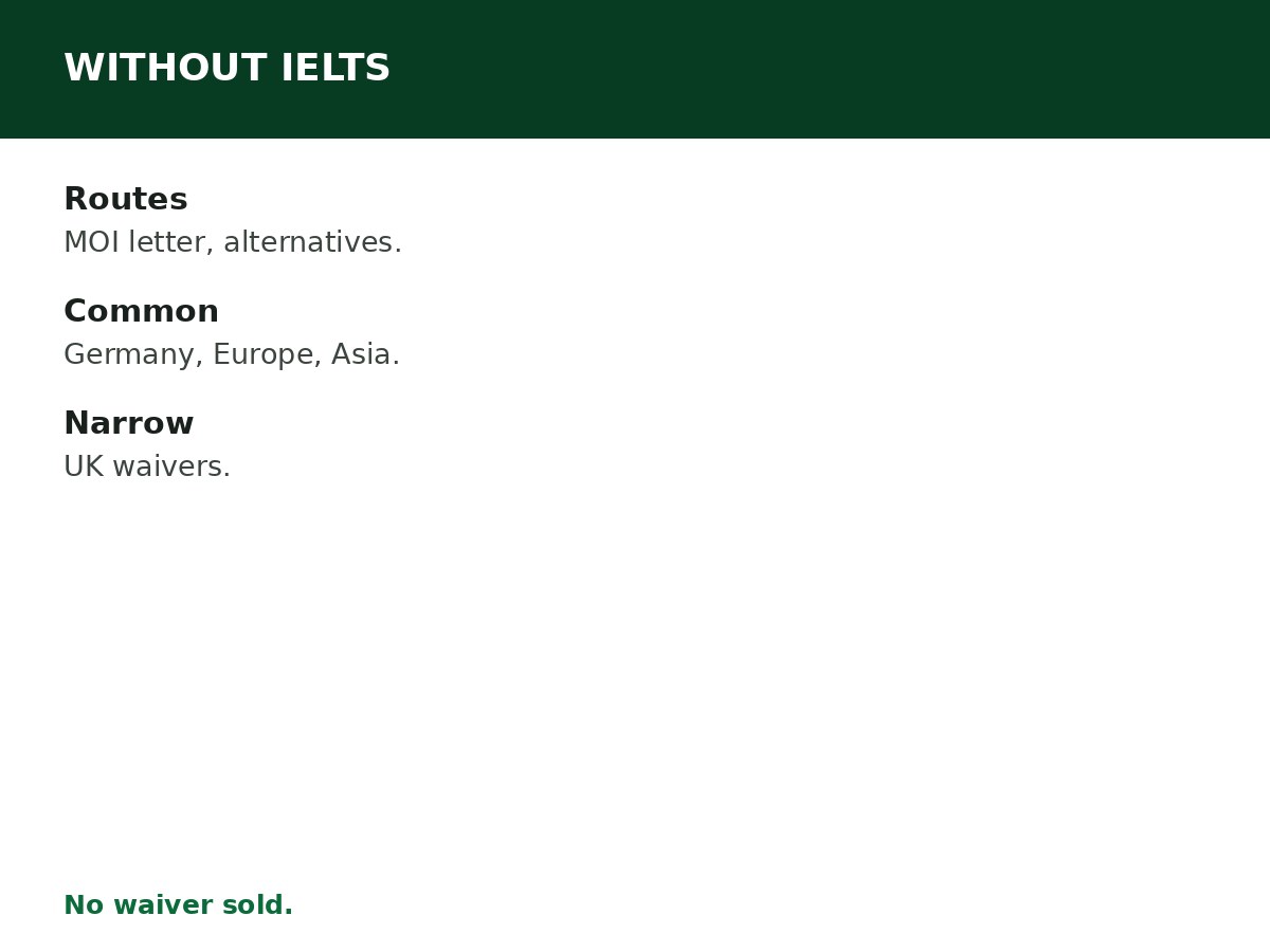 Scholarships Without IELTS for Nigerians process graphic