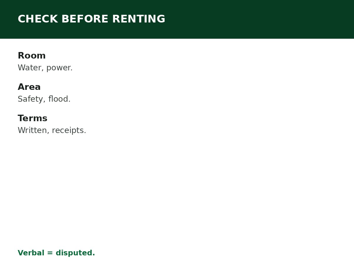 What to Check Before Renting Student Accommodation process graphic